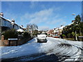 Boundary of a snowy Second Avenue and St. Andrew