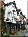 Floral display in the High Street