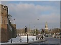 A wintry scene in Cardiff