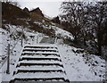 Hillside footpath with steps, Bolsover