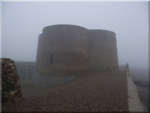 TM4654 : Martello Tower In The Mist by Keith Evans