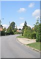 Looking back along Station Road towards the parish church