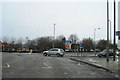 Broadfields Retail park roundabout from Oxford Road