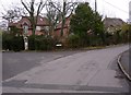 The junction of Mill Lane with Church Road in Steep