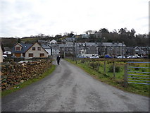 SH6136 : Part of Talsarnau village by Jeremy Bolwell