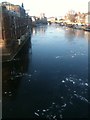 Frozen river Ouse, York