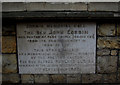 Memorial stone, Park Chapel, Crouch End