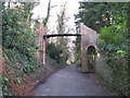 Private footbridge on the Wiston House Estate