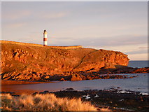 NH9487 : Tarbat Ness lighthouse at sunrise by sylvia duckworth