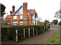 Wangford Road (B1126) past The Randolph public house, Reydon