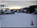 Boatyard In snow