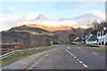 A82 at Glencoe village