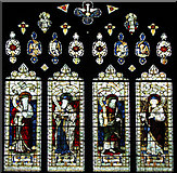 TF4322 : St Mary's church in Long Sutton - south aisle east window by Evelyn Simak