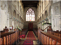 TF4322 : St Mary's church in Long Sutton - view west by Evelyn Simak