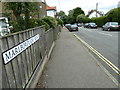 Looking northwards in Marlborough Road from the junction with Pier Avenue