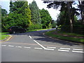 Holtwood Road, at junction with Goldrings Road, Oxshott