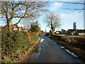 Rudcarr Lane entering Warthill