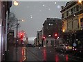 TQ3370 : Upper Norwood: hailstorm on Westow Street by Christopher Hilton