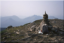 NN1971 : Summit cairn, Aonach Beag by Jim Barton