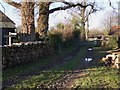 Footpath junction east of Dunsfold Road