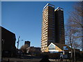 Sivill House, viewed from the Colombia Road/Gosset Street junction