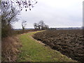 TM3469 : Segmore Lane footpath to the A1120 Badingham Road by Geographer