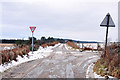 Road junction at Braeside of Lethen