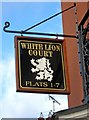 White Lion Court - sign, Lion Hill