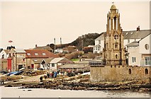SZ0378 : Swanage: Clock Tower and Life Boat Station by Mr Eugene Birchall
