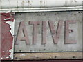 Part of old Co-op shop sign - Blackburn