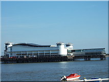 ST3161 : Weston Super Mare - the new pier from Knightstone Island by C P Smith