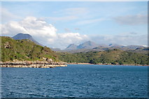 NG8074 : Gairloch : Looking over Loch Gairloch from Charlestown Harbour by Ken Bagnall