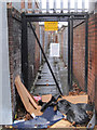 Gated alley between Madryn Street and Powis Street, Toxteth