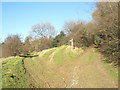 Byway junction on South Alkham Valley