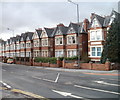 Houses at the western end of Aylestone Hill, Hereford