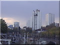 Flats in Primrose Hill from the railway bridge