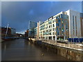 River Avon Navigation, offices and new footbridge, Temple Quay, Bristol