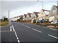 Risca: looking up Cotswold Way from the corner of Pentland Close