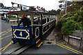 Great Orme Tramway - car number 4 at junction with Wyddfyd Road, Black Gate