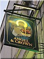 TQ3080 : Angel & Crown sign by Oast House Archive