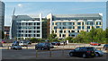 View of new offices from Temple Meads carpark Bristol