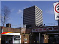 Office block behind New Malden station