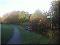 Green Chain sign at Whytes Woodland, Chislehurst