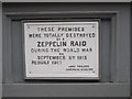 TQ3181 : Zeppelin raid commemorated, Farringdon Road by Christopher Hilton