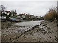 Chiswick Mall, seen from the muddy shore of the Eyot