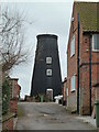SK7761 : Windmill stump , Norwell by Chris Allen