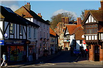 TQ0107 : High Street, Arundel, Sussex by Peter Trimming