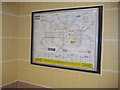 Tube map at Ruislip Manor station