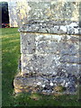 Benchmark on the SW buttress of the bell tower of St Nicholas