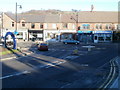 Blackwood : High Street shops viewed from Gordon Road